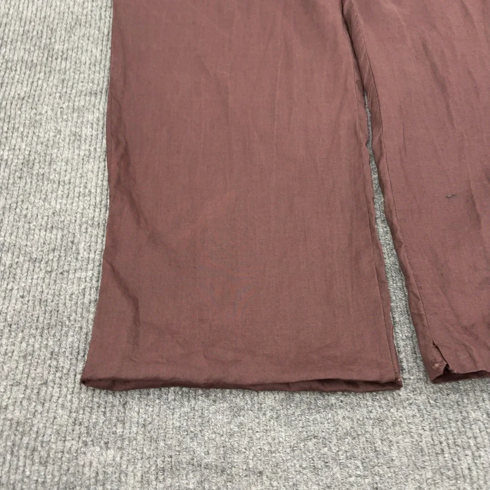 Mojito Collection Pants Mens 48 Brown Linen Pleated Casual Tropical Summer Beach